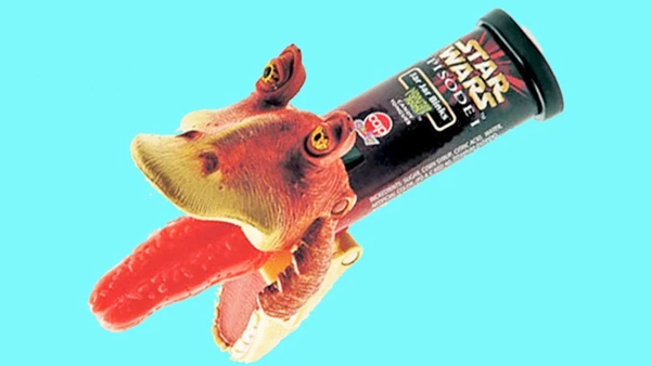 Jar Jar Binks tongue push-pop, I'm sorry, but that's really what it appears to be. There is no possible excuse for this product. I'm so so sorry.