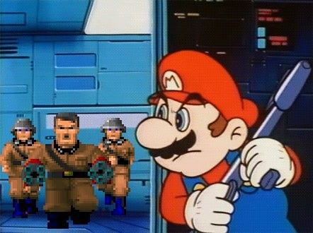Even Mario an Italian-American plumber knows he must defeat Nazis of Wolfenstein 3D with armed munitions.