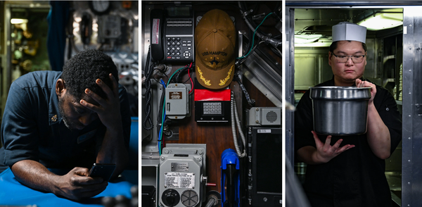 Inside a Navy Submarine Navigating the Arctic.