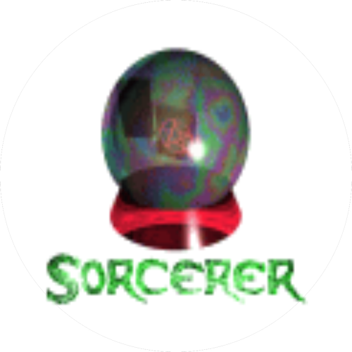 The Sorcerer LInux logo. Sorcerer GNU/Linux was created by Kyle Salle over twenty years ago and spawned forks including those of SourceMage and Lunar Linux.