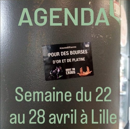 agenda semaine du 22 au 28 avril à Lille