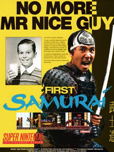 Advertisement for First Samurai on Super Nintendo from SNES Force 9 - February 1994 (UK) 