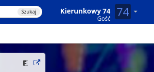 Interfejs Friendiki, konkretnie z soc.citizen4.eu. Widać, że Kierunkowy 74 jest zalogowany - jako gość.