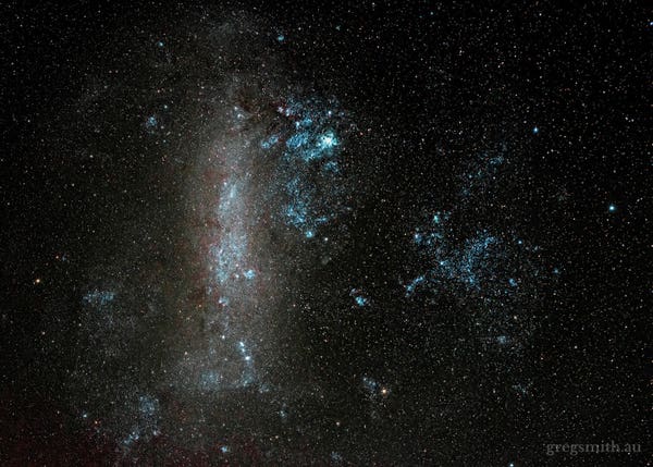 My first attempt at imaging a galaxy: The Large Magellanic Cloud.