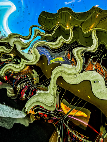 abstract of the Los Angeles Music Center. 