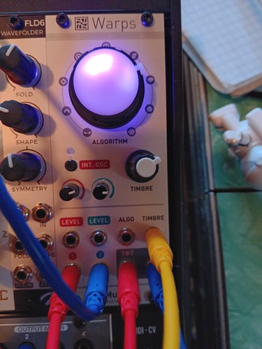 The Mutable Instruments, "Warps" synthesizer module.