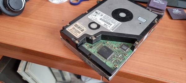 Quantum HDD sitting on top of more quantum hdd