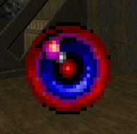 a screenshot of the partial invisibility sphere from doom